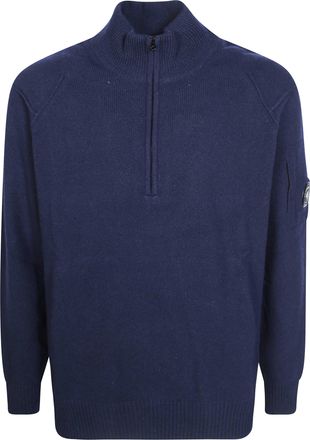 C.P. Company Half-Zip High Collar Lambswool Sweater