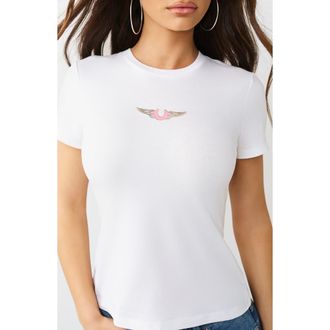 True Religion Wing Cotton Graphic T-Shirt in Optic White at Nordstrom Rack, Size X-Large