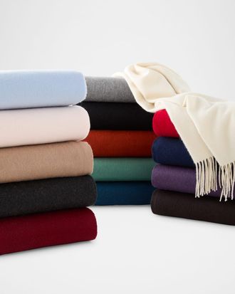 Sofiacashmere Fringed Cashmere Throw