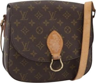 Louis Vuitton Pre-owned Monogram Canvas Schoudertas - Dames - Vintage Schoudertas - Bruin - ONE Size - Leer - Vintage