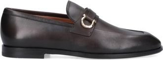 Ferragamo Gancini Loafers Brown