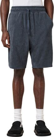 AllSaints Felix Towelling Sweat Shorts in Pitched Blue at Nordstrom, Size Xx-Large