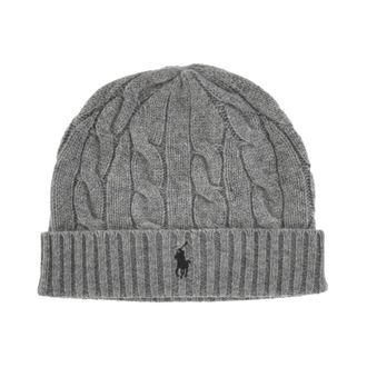 Polo Ralph Lauren Gorro de lana mezclada con pony de la firma - Accessories - Hombre - Gris - ONE SIZE