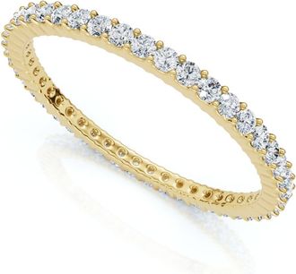 Pompeii3 3/4Ct Diamond Eternity Ring 14k Gold or Platinum Wedding Band Lab Grown
