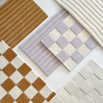 Maison Deux Solid Stripe Rug in Terra Brown at Nordstrom, Size 4Ft 0In X 6Ft 0In