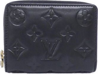 Louis Vuitton Black Leather Coin Purse/Coin Case (Pre-Owned)