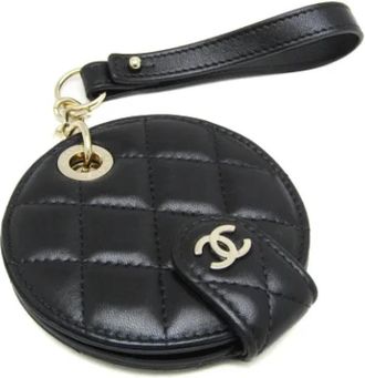 Chanel Pre-owned Fur home-office - Dames - Vintage Accessoires - Zwart - ONE Size - Leer - Vintage