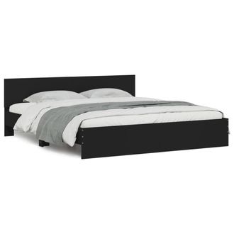 Berkfield Home Bed Frame without Mattress Black 200x200 cm