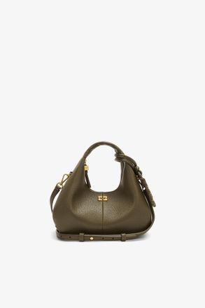 Ganni Green Mini Hobo Bag in