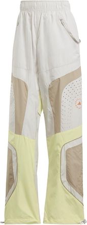 adidas Womens Woven Color Block Wide Leg Track Pants in Grey - Size 6 UK