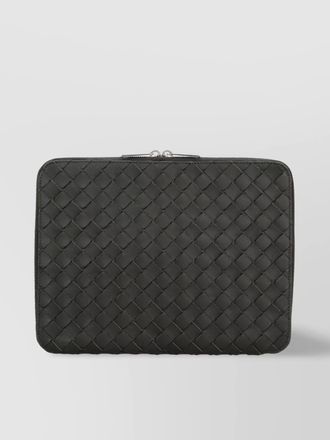 Bottega Veneta leather intrecciato document pouch