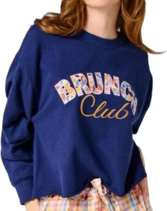Shiraleah brunch Club Lounge Sweatshirt In Navy