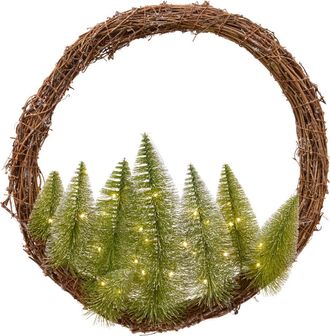 Kaemingk Guirnalda Decorativa De Interior Con &Aacute;rboles Iluminados Al. 28 X &Oslash; 50 Cm