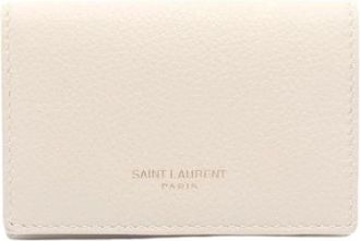 Saint Laurent Pre-owned Wallets, female, White, Size: ONE SIZE Pre-owned Paris Leather Trifold Wallet