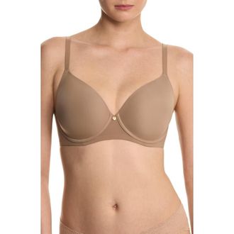 Natori Cloud Comfort Back Smoothing T-Shirt Bra in Dune at Nordstrom, Size 34Ddd