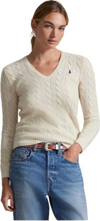 Polo Ralph Lauren Dames, Truien, Beige, Maat: XL Wol