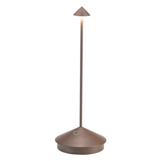 Zafferano L&aacute;mpara de mesa led recargable zafferano color corten ip54