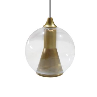 Tosel Suspensi&oacute;n vidrio oro D20 cm