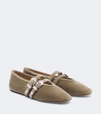 Le Monde Beryl Le Monde B&eacute;ryl Claudia velvet ballet flats