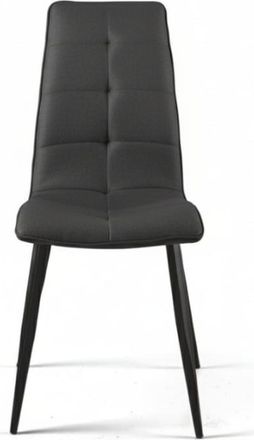 MondoViro Conjunto de 2 sillas de tela antracita 43x58 cm 96h