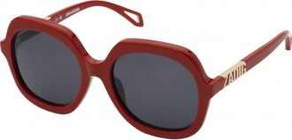 Zadig&Voltaire Womens SZV404-5606XX SZV404 56 5606XX Sunglasses - Dark Red - One Size