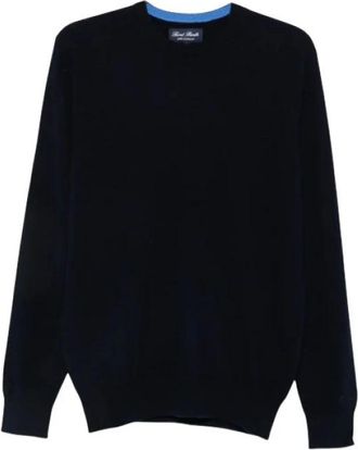 MC2 Saint Barth Glw001 Ronde hals gebreid - Heren - Truien - Blauw - Maat: M Wol