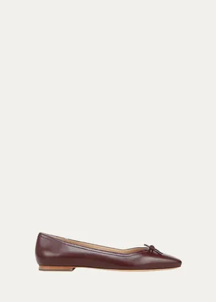 Veronica Beard Cailey Leather Ballerina Flats