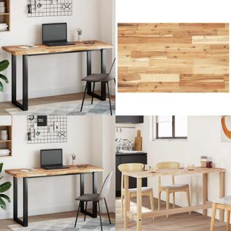 vidaXL Piano Tavolo Rettangolare 120x50x4cm Legno Massello di Acacia - Tavolo in acacia - Tavolo da pranzo