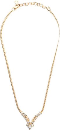 Dior Collana con strass 1980-1990 - Oro