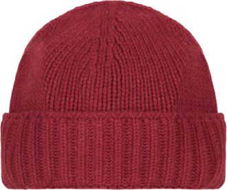 Moorer Gebreide muts - Heren - Hoeden - Rood - ONE Size - Kasjmier - Accessoires