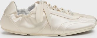 Charles & Keith Cece Satin Ruched Sneakers