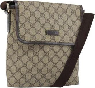 Gucci Pre-owned Cross Body Bags, female, Beige, Size: ONE SIZE Pre-owned Plastic Cross Body Bag