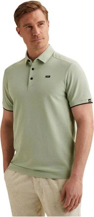 Vanguard Heren, Tops, Groen, Maat: XL Piqu&eacute;