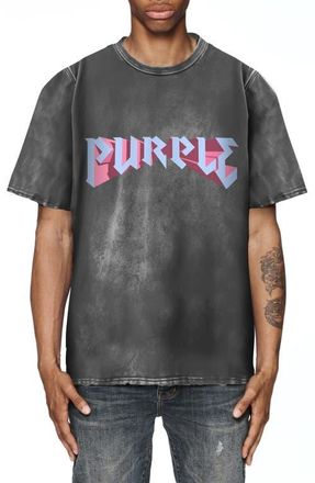 Purple Heavyweight Jersey Graphic T-Shirt in Black at Nordstrom, Size Small