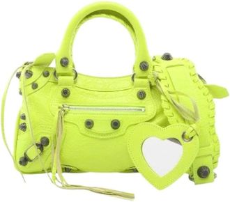Balenciaga Pre-owned Vintage Handtas - Dames - Vintage Handtas - Groen - ONE Size - Leer - Vintage
