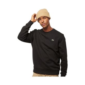 Lacoste Sport Sweatshirt van katoenmix met fleece - Heren - Sweatshirts & Hoodies - Zwart - Maat: 2XL Katoen