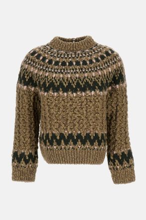 Moncler Brown Patterned Sweater