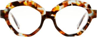 Kuboraum Moderne Stoere Bril Havana RX - Dames - Brillen - Bruin - ONE Size - Accessoires