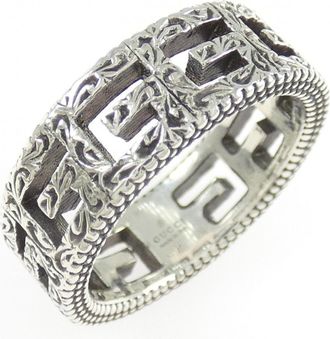 Gucci Silver 925 Band Ring (Pre-Owned)