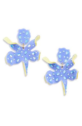 Lele Sadoughi Small Paper Lily Drop Earrings in Lavender at Nordstrom
