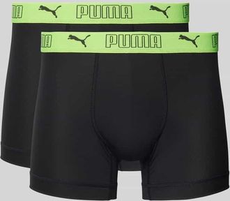 Puma Slim Fit Trunk mit Logo-Stitching im 2er-Pack in Black, Gr&ouml;&szlig;e XL