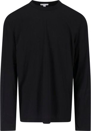 James Perse Black Cotton Long-Sleeve T-Shirt
