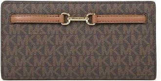 Michael Kors Cartera grande con broche Carson - Accessories - Mujer - Marr&oacute;n - ONE SIZE