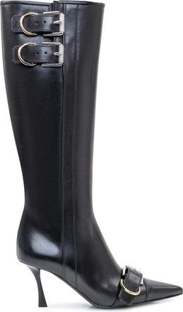 Givenchy Heeled Boots, female, Black, Size: 7 1/2 US Voyou 75 Boot