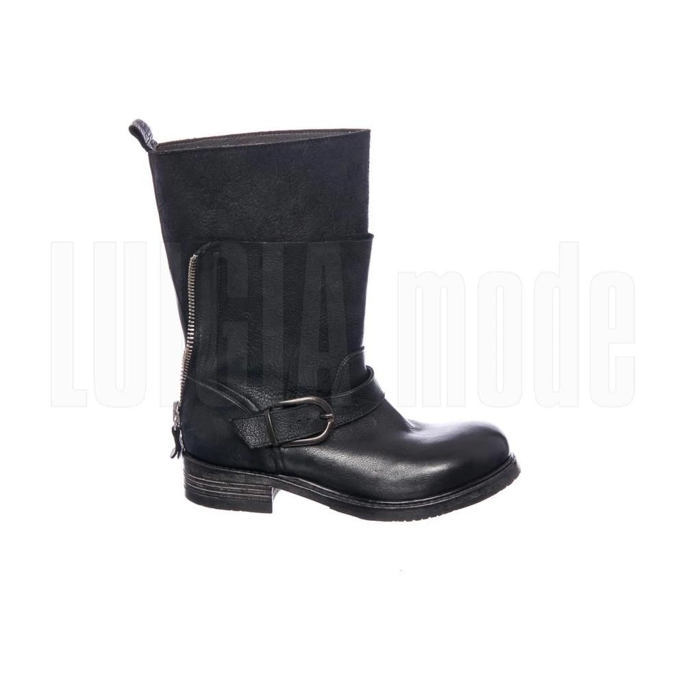 Boots L39504DOWNERO Black Women MOMA ミドルブーツ