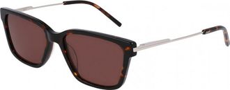 DKNY Womens DK713S 56 5617237 Sunglasses - Brown - One Size