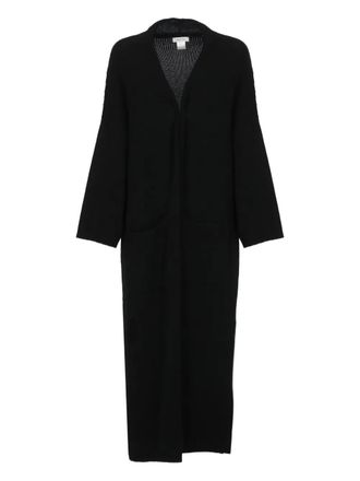 Avant Toi long-sleeve open-front cardigan - Black