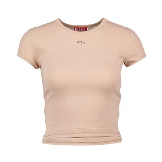 Diesel T-Shirts, female, Beige, L, T-Bunny-Tail-S1 T-Shirt