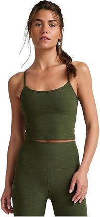 Beyond Yoga Spacedye Slim Racerback Cropped Tank Top Womens Clothing Army Green Heather : 2XL, Polyester/Spandex
