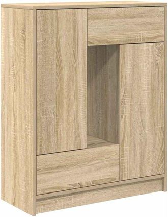 vidaXL Aparador con cajones y puertas roble Sonoma 73x31x90 cm vidaXL